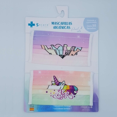 mascarillas-pack-unicornio-infantil