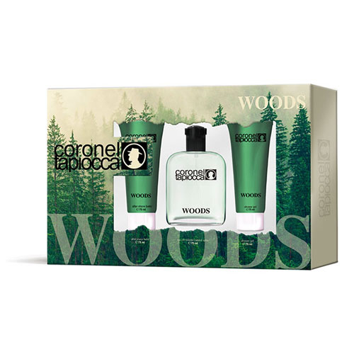 coronel-tapioca-woods-estuche-set-edt-75-vaporizador-after-shave-balsamo-75-ml-gel-ducha-75-ml-regalo-pack