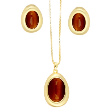 juego-gargantilla-colgante-zarcillos-aretes-chapado-oro-piedra-ojo-de-tigre