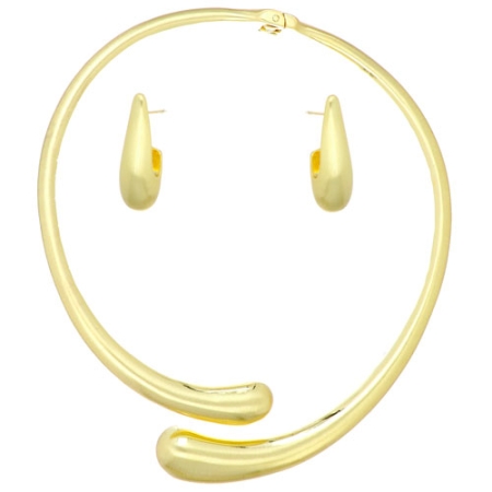 juego-gargantilla-rigida-zarcillos-aretes-chapado-oro